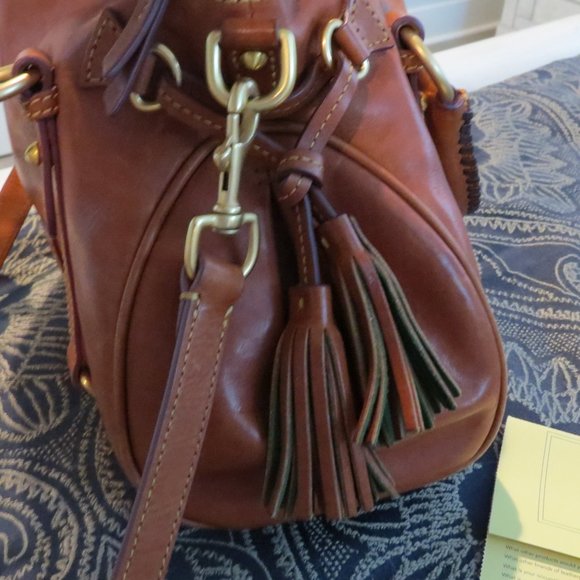 Dooney & Bourke Leather Satchel - Picture 4 of 5